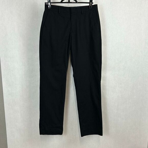 Banana Republic Mens Tailored Fit Dress Pants Slacks Sz 29x29.5 Black Non Iron H - Picture 1 of 12